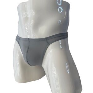 Mens Thong G-String Underwear Gray Medium Stretch Sexy New in packaging